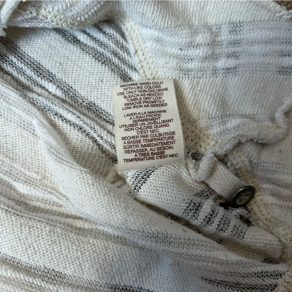 W Cream Free People Oversized Thin Knit Sweater Shirt Size XS |A40 - Picture 5 of 10